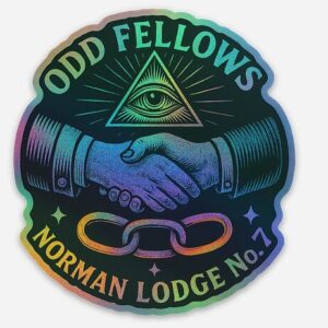 Norman Lodge Holographic Sticker