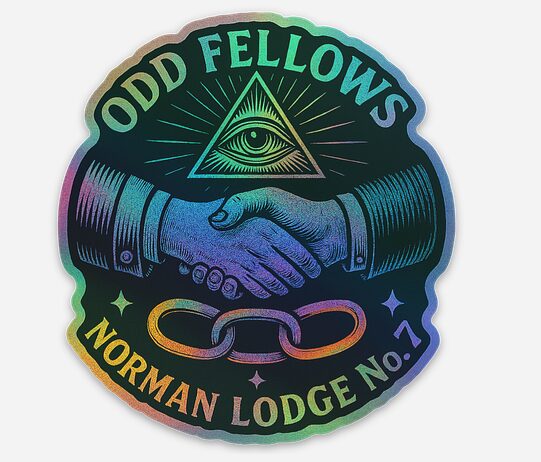 Norman Lodge Holographic Sticker