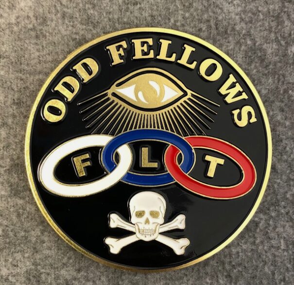 Odd Fellows Auto Emblem (Black)