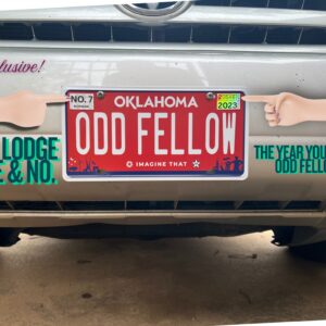 Exclusive! Personalized ODD FELLOWS License Plate (Oklahoma)